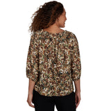 Emaline Women's Botanical Garden 3/4 Sleeve Blouse