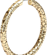 Coach Signature Quilted Hoop Earrings - Gold-Plated