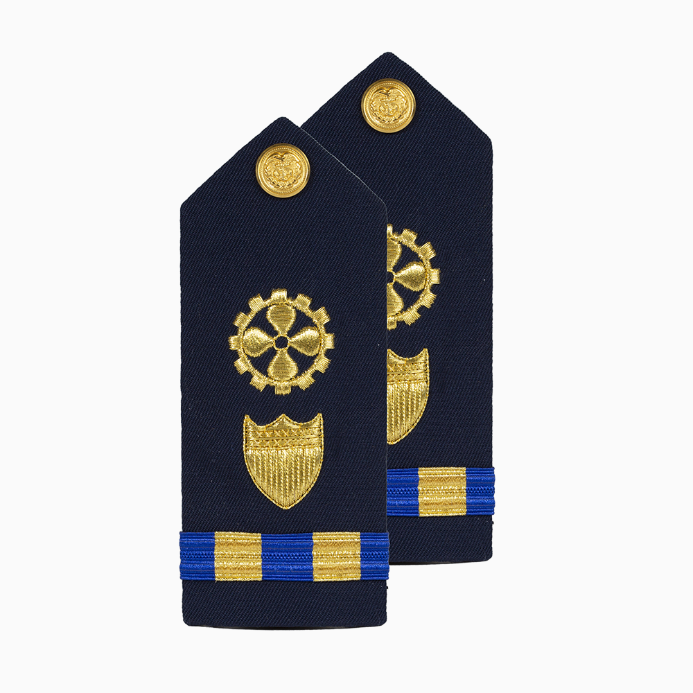 Vanguard CG Hard Shoulder Board Male Warrant Officer 2 Marine Safety Engineer