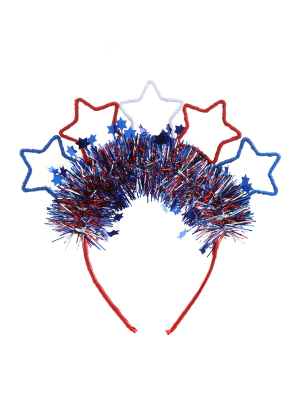 Just Joyful Stars Red, White, and Blue Headband