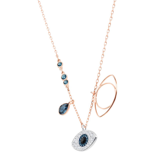 Swarovski Symbolic Necklace - Blue, Mixed Metal Finish