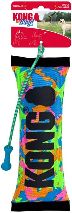 KONG Bunji High-Viz Brightly Colored Bumper Dog Toy