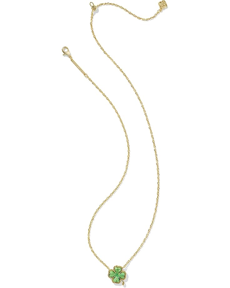 Kendra Scott Clover Short Pendant Necklace - Gold-Plated