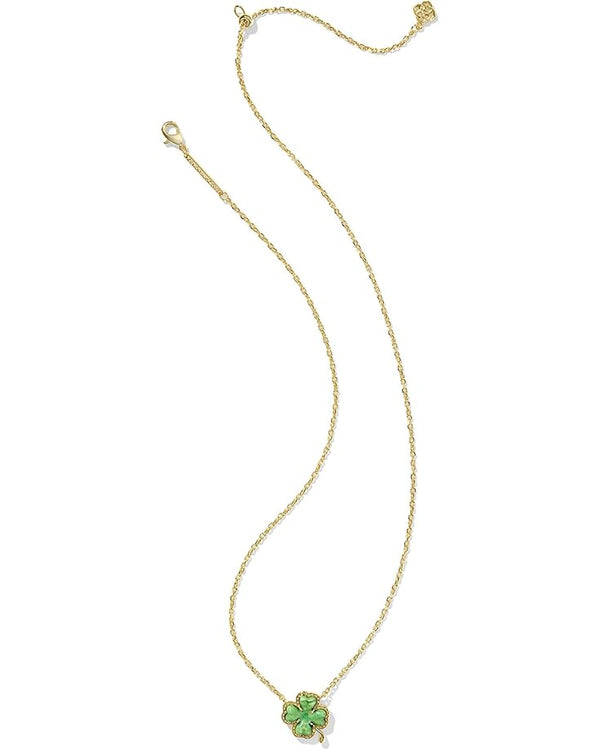 Kendra Scott Clover Short Pendant Necklace - Gold-Plated