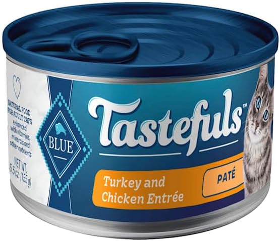 Blue Buffalo Tastefuls Turkey & Chicken Entrée Pate Cat Canned Food - 5.5 oz.