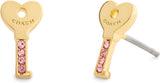 Coach Pavé Key Stud Earrings