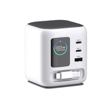 PhoneSuit Novo GaN All-in-One USB-C/C/A Hub - Built-in Retractable USB-C Cable - LCD - 100W PD