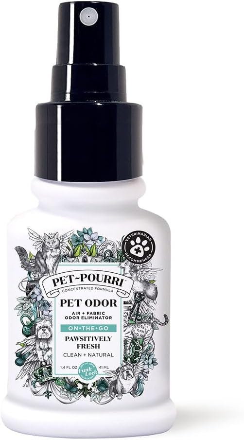 Pet-Pourri Pet Odor Air + Fabric Odor Pawsitively Fresh Freshener Spray - 1.4 oz.