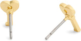 Coach Pavé Key Stud Earrings
