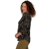 Emaline Women's Galaxia 3/4 Sleeve Top