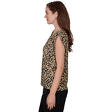 Emaline Women's Confetti Pleated Top