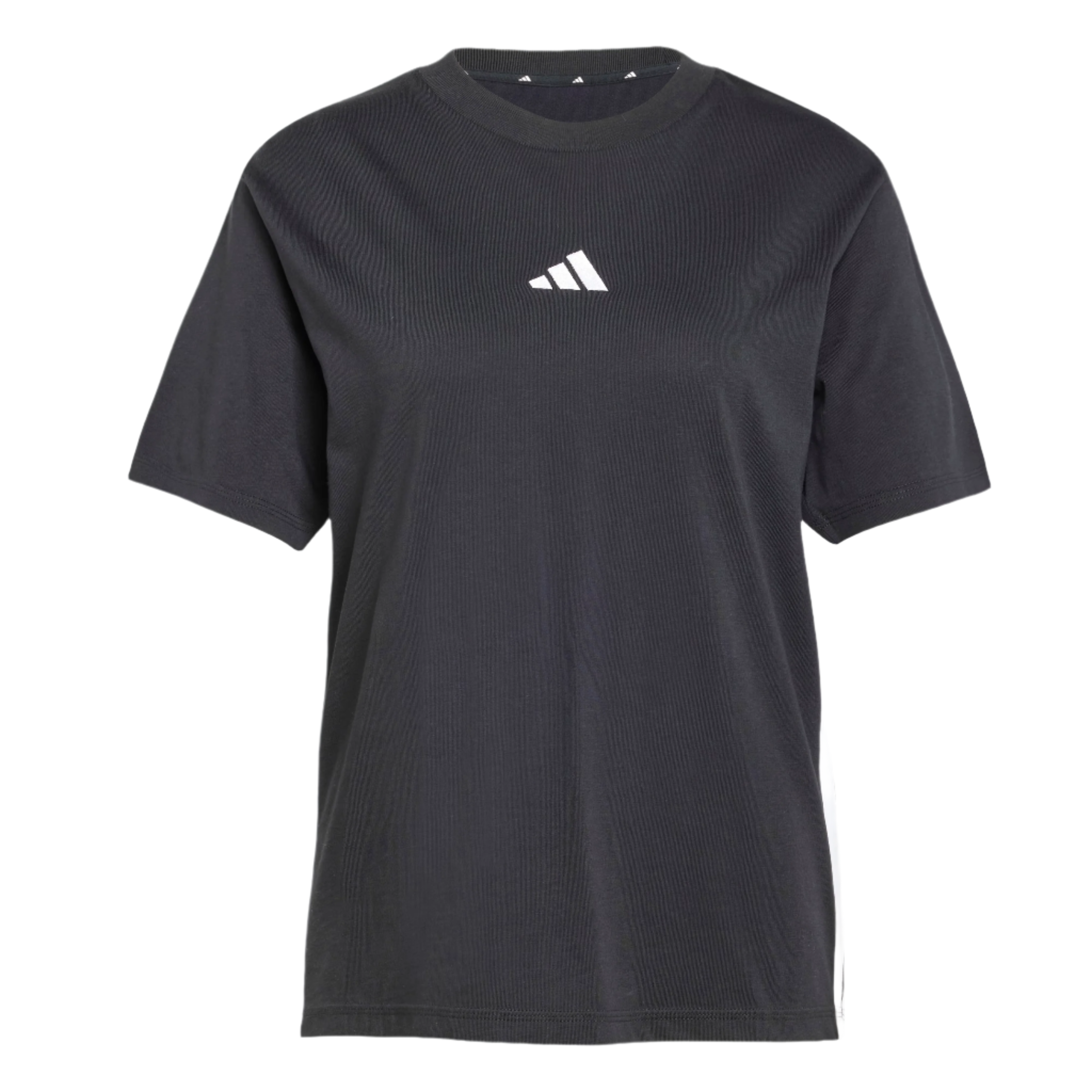 adidas Womens Essentials 3 Stripes Cotton Short Sleeve T-Shirt