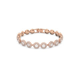 Swarovski Angelic Bracelet - Medium - White, Rose Gold-Tone Plated