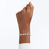 Swarovski Angelic Bracelet - Medium - White, Rose Gold-Tone Plated