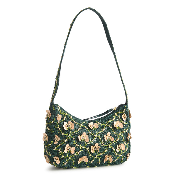 Vera Bradley Mini Roxbury Crescent Shoulder Handbag