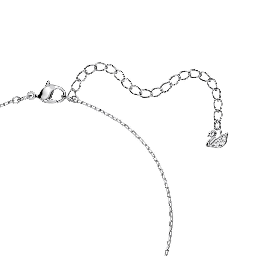 Swarovski Sparkling Dance Necklace - White, Rhodium Plated