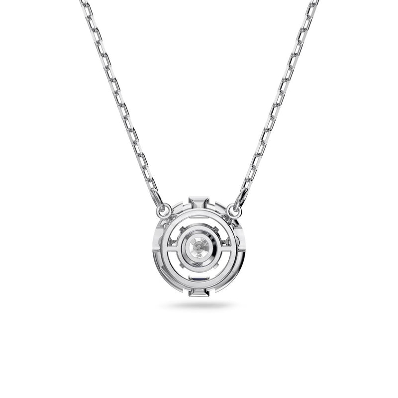 Swarovski Sparkling Dance Necklace - White, Rhodium Plated