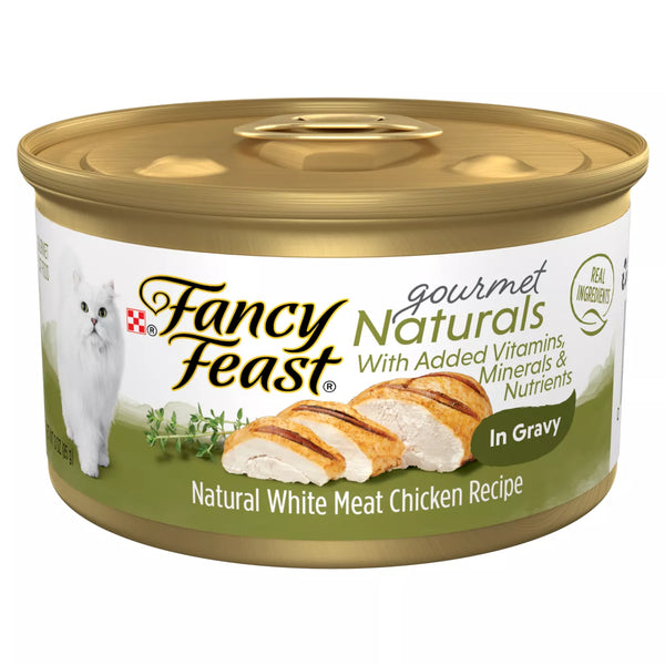 Purina Fancy Feast Gourmet Natural White Meat Chicken In Gravy Wet Cat Food - 3oz