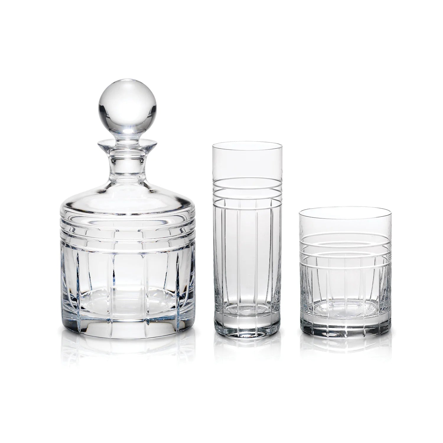 Lenox Reed & Barton Tempo Crystal Double Old Fashioned Glasses - Set of 4