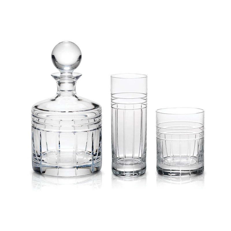Lenox Reed & Barton Tempo Crystal Double Old Fashioned Glasses - Set of 4
