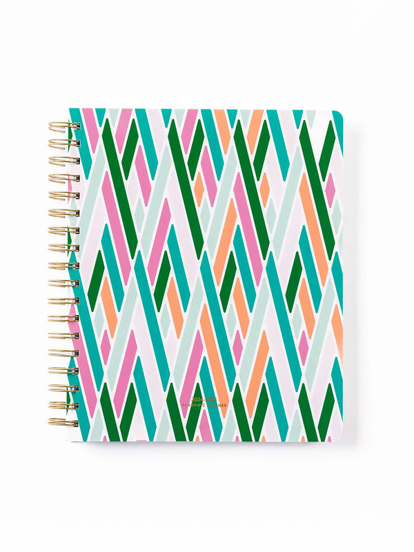 Mary Square Spiral Weekly Academic Planner - Arrows Up