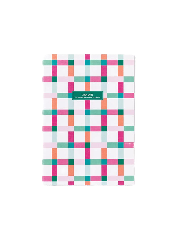 Mary Square Large Monthly Academic Planner - Check Mate