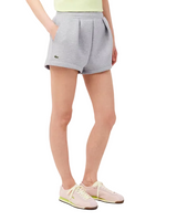 Lacoste Womens Pleated Cotton Shorts