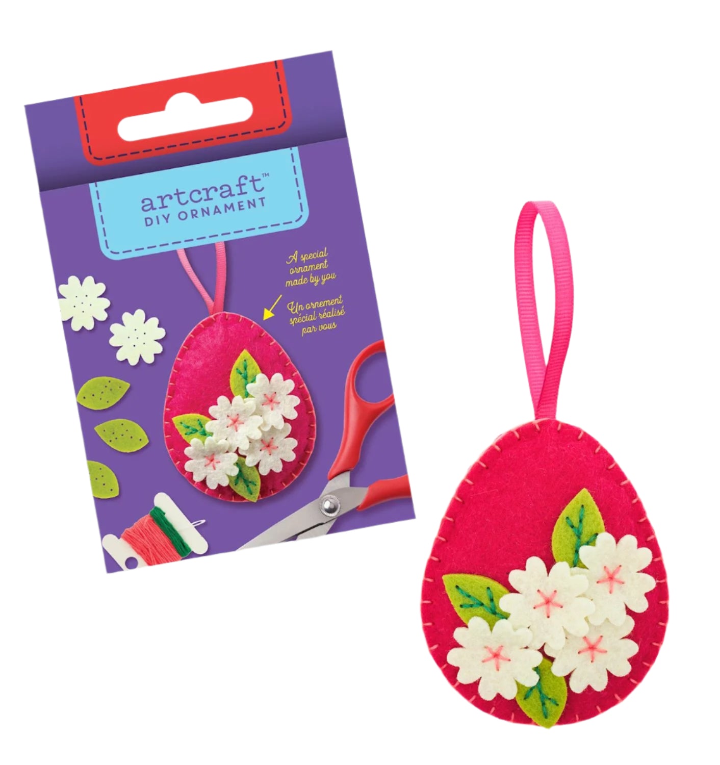 GiftCraft DIY Felt Egg Ornament Kit