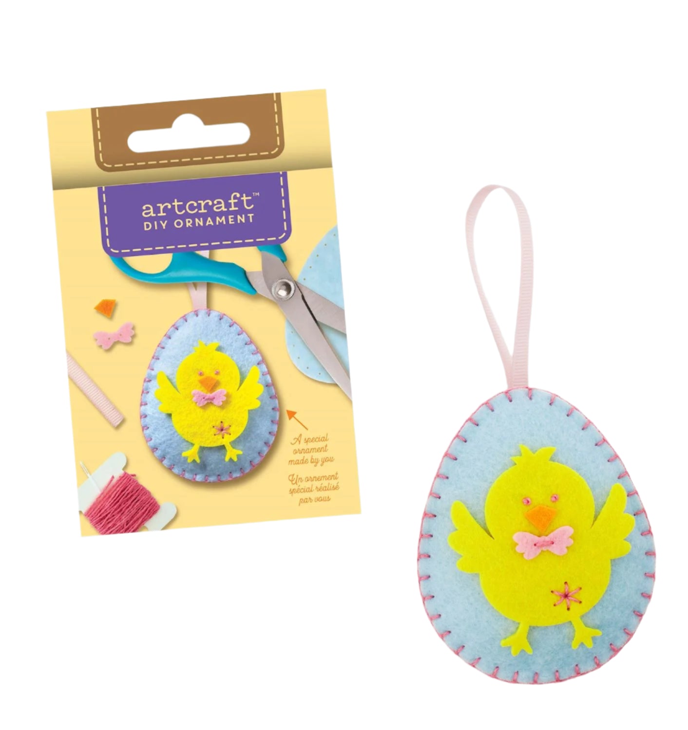 GiftCraft DIY Felt Egg Ornament Kit