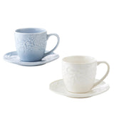 GiftCraft Embossed Coffee Mug with Saucer