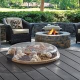 Farberware 14" Round Build-A-Board Cutting Board with Five Compartments and Clear Locking Lid
