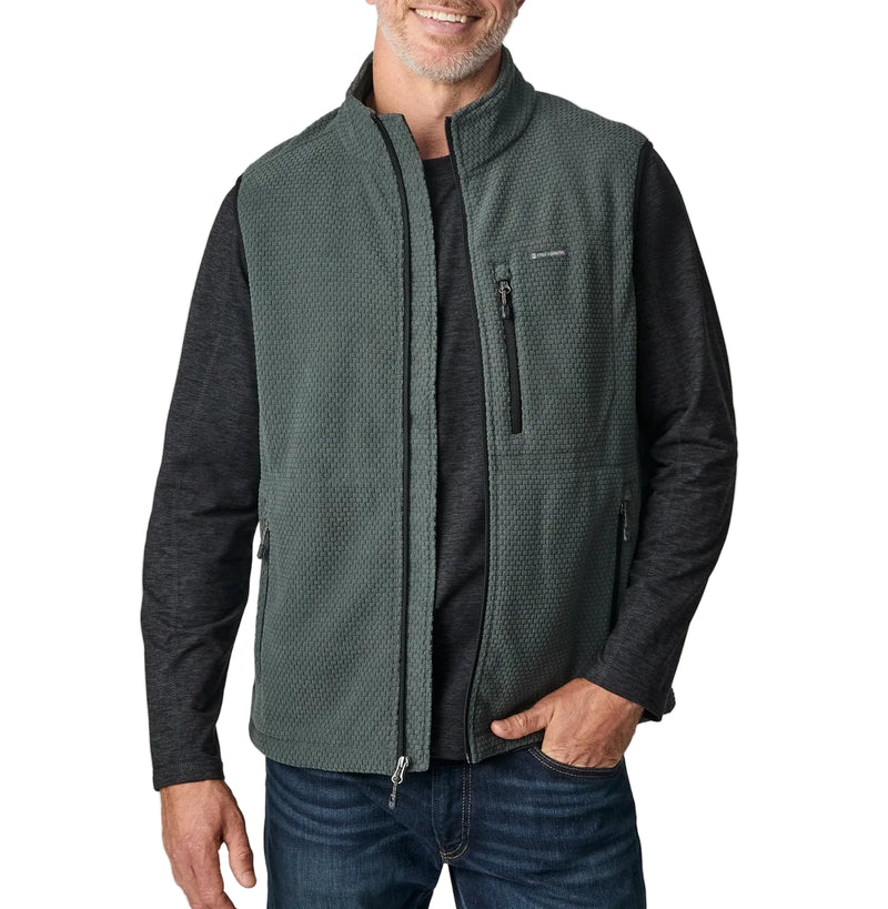 Free Country Mens Brick Fleece Adventure Vest Jacket