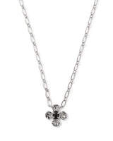 Kendra Scott Leanne Silver Short Pendant Necklace - Black Granite