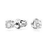 Swarovski Attract Stud Earrings - White, Rhodium Plated