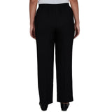 Alfred Dunner Womens Textured Woven Short Length Pants
