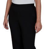 Alfred Dunner Womens Textured Woven Short Length Pants