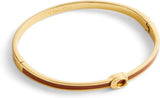 Coach Signature C Enamel Hinged Bangle Bracelet