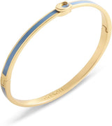 Coach Signature C Enamel Hinged Bangle Bracelet