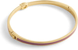Coach Signature C Enamel Hinged Bangle Bracelet