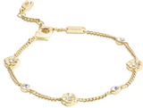 Coach Signature Tea Rose Strand Bracelet