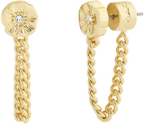 Coach Signature Tea Rose Front Back Earrings