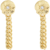 Coach Signature Tea Rose Front Back Earrings