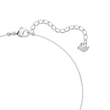 Swarovski Attract Trilogy Necklace - White, Rhodium Plated