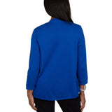 Alfred Dunner Womens Stained Glass Studded Cardi 2-In-1 Sweater