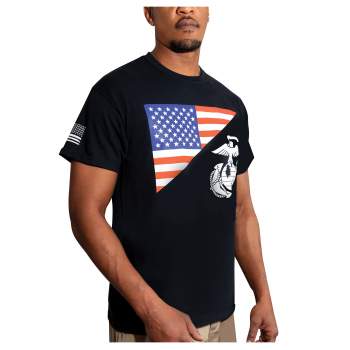 Rothco US Flag / USMC Eagle, Globe, & Anchor T Shirt - Size 3XL