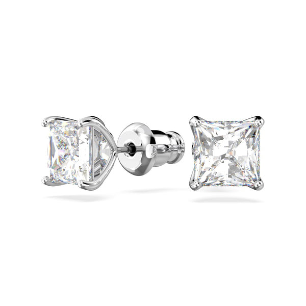 Swarovski Attract  Stud Earrings - White, Rhodium Plated