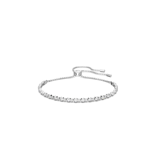 Swarovski Subtle Trilogy Bracelet - Medium - White, Rhodium Plated