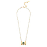 Kurt Geiger Signature Eagle Bow Pearl Necklace