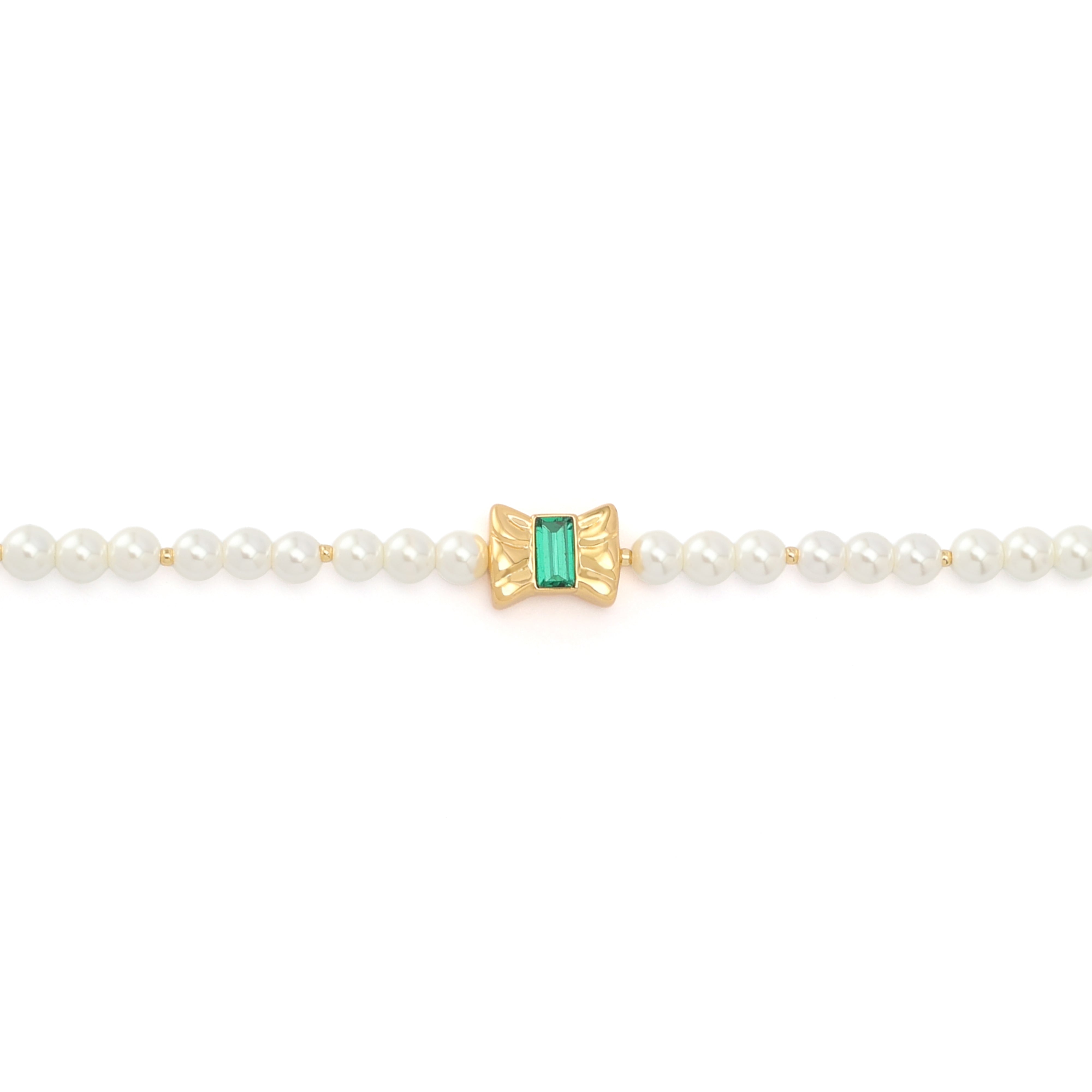 Kurt Geiger Bow Pearl Strand Bracelet