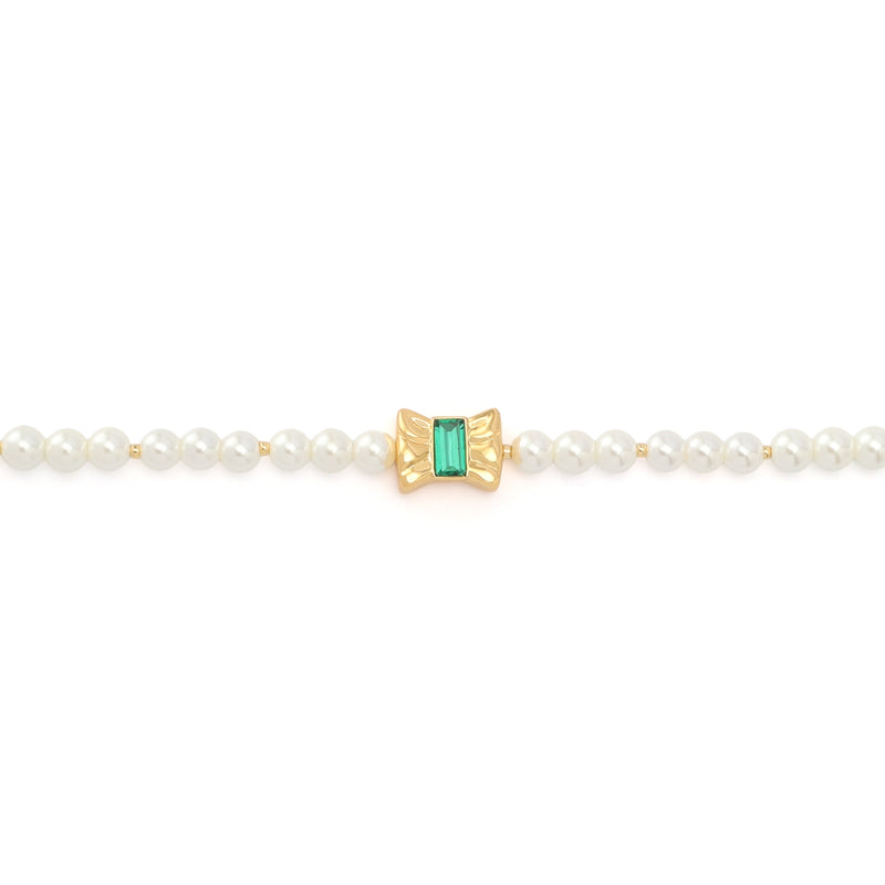 Kurt Geiger Bow Pearl Strand Bracelet